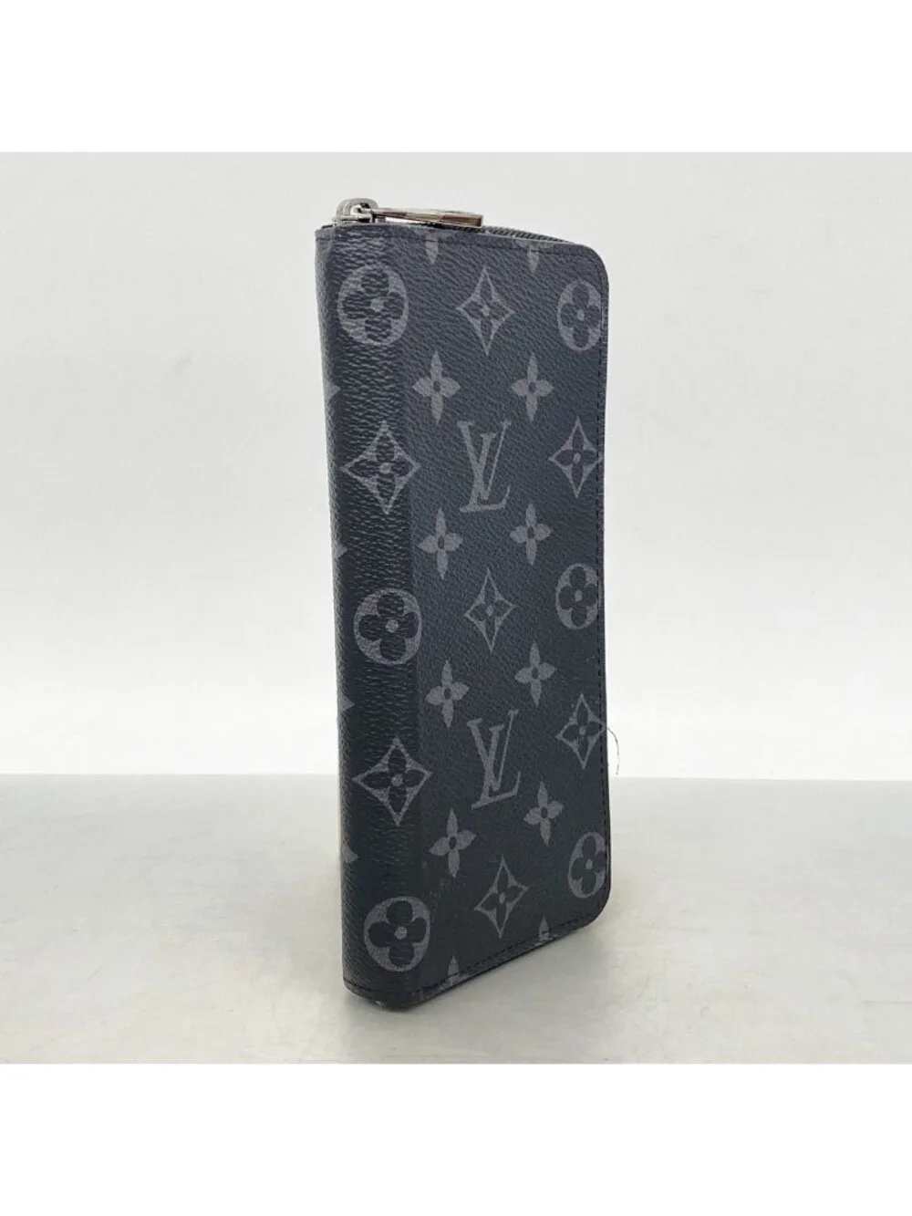 Louis Vuitton Wallet Monogram Eclipse Zippy Vertical Black